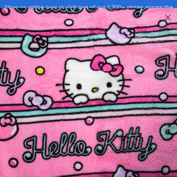 Hello Kitty Silk Touch Throw - Picture 2 of 2